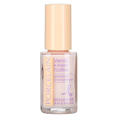 Лак для ногтей цветочный фарфор гипоаллергенная формула Belweder, 8 мл