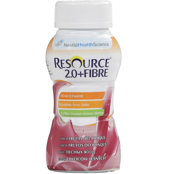 Смесь для энтерального питания Resource® 2.0 + Fibre лесные ягоды, 200 мл