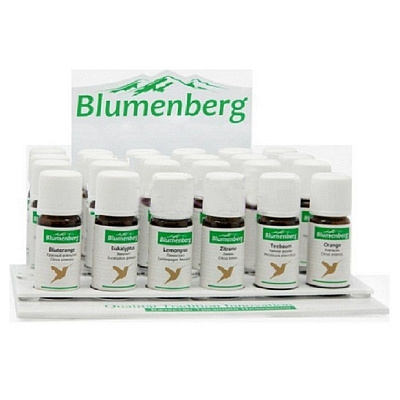 Набор эфирных масел 18 флаконов по 10 мл + 6 тестеров Blumenberg