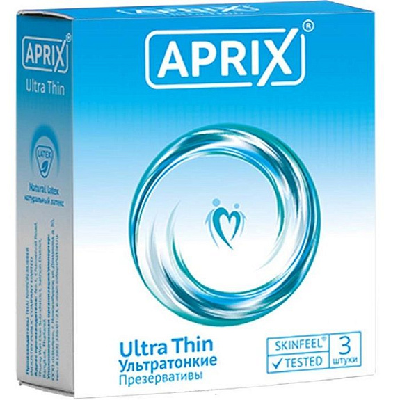 Презервативы Aprix Ultra Thin Ультратонкие, 3 шт