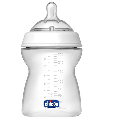 Бутылочка с силиконовой соской Chicco Natural Feeling от 4 мес, 250 мл