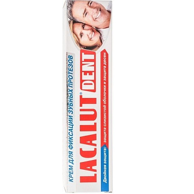 Крем для фиксации зубных протезов Lacalut Dent, 40 мл