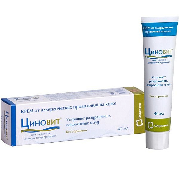 Крем Циновит от аллергических проявлений на коже, 40 мл