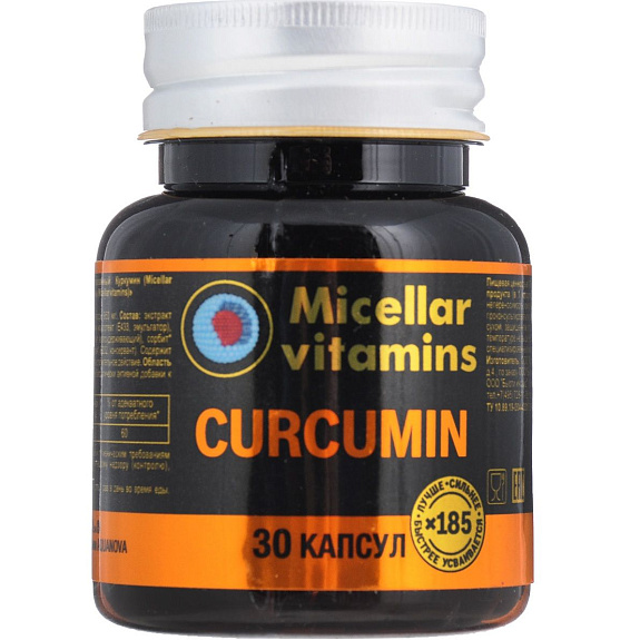 Мицеллированный Куркумин 950 мг, 30 капсул