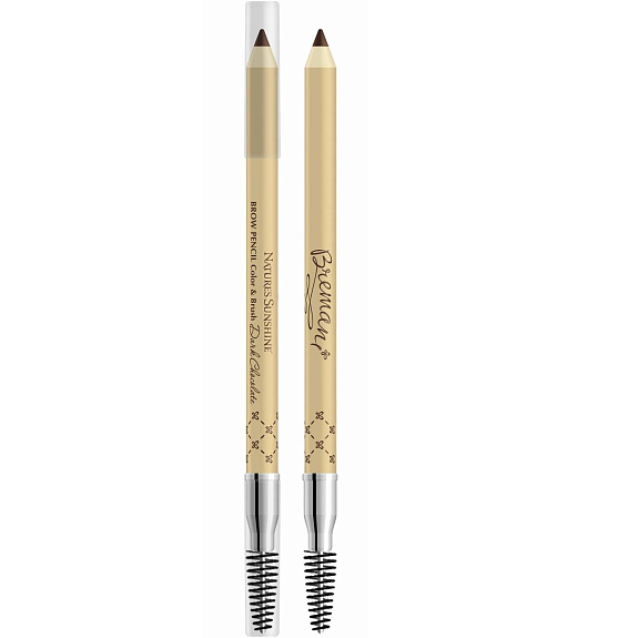 Контурный карандаш для бровей "Черный Шоколад" Brow Pencil "Dark Chocolate" Bremani NSP