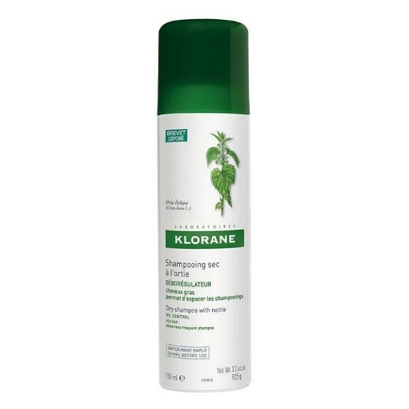 Шампунь-спрей сухой с экстрактом крапивы Klorane, 150 мл