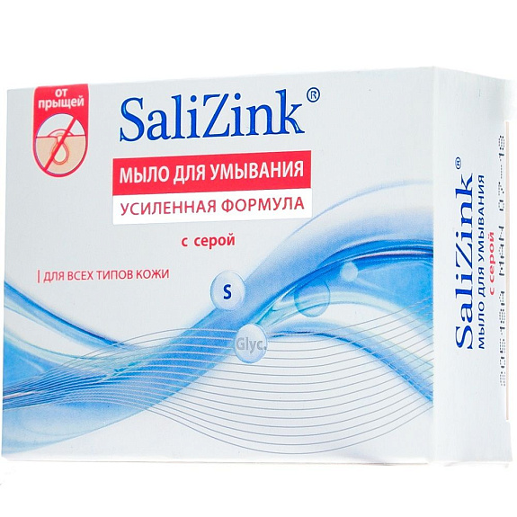 Мыло для умывания с серой для всех типов кожи Salizink, 100 мл