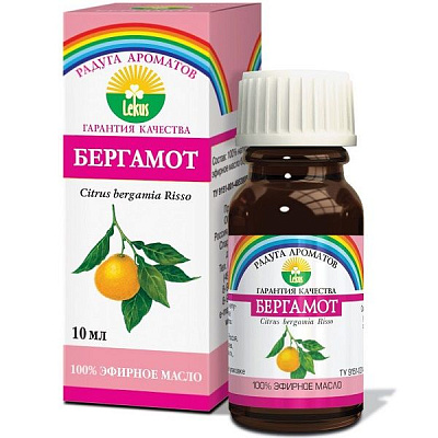 Эфирное масло 100% бергамот Лекус, 10 мл