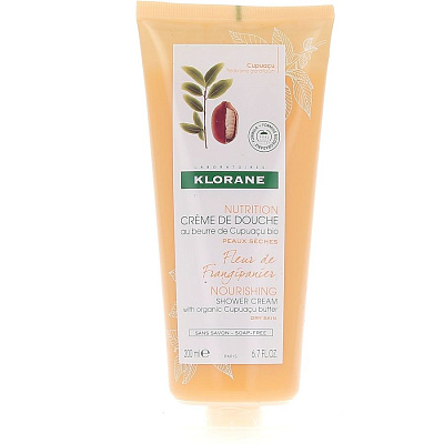 Увлажняющий крем для душа Цветок франжипани Klorane, 200 мл