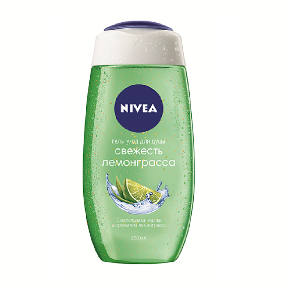 Гель для душа свежесть лемонграсса Nivea, 250 мл