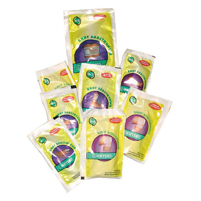 Бинт трубчатый штучный размер 3 (15 Х 2,5 см) латексно-полиэфирный Интекс, 20 штук