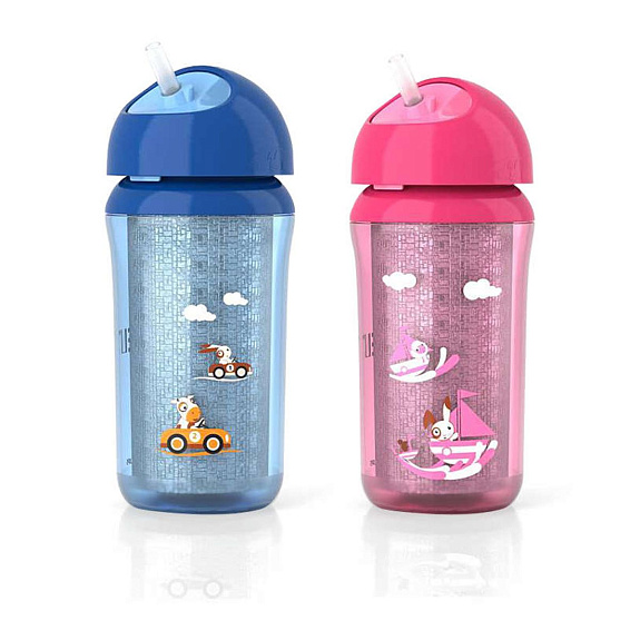 Термо-чашка непроливайка с трубочкой Philips Avent, 260 мл