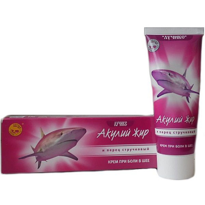 Крем при боли в шее Акулий жир и перец стручковый, 75 мл