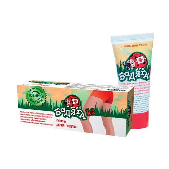Гель для тела при комплексной терапии ушибов мягких тканей Бадяга Ка, 50 мл