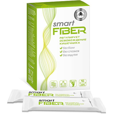Smart Fiber регулярное освобождение кишечника 5г, 10 стиков