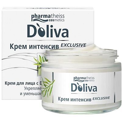 Крем для лица интенсив Exclusive с Derm-A-Flavon формулой D'oliva, 50 мл