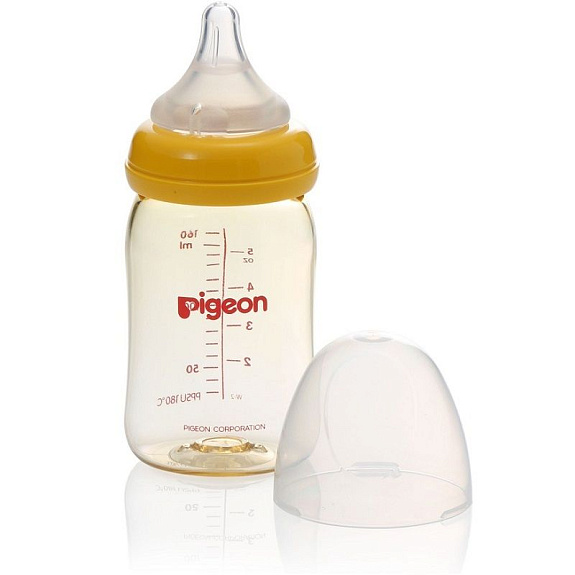 Бутылочка с широким горлом перильстатик плюс Pigeon 160 мл