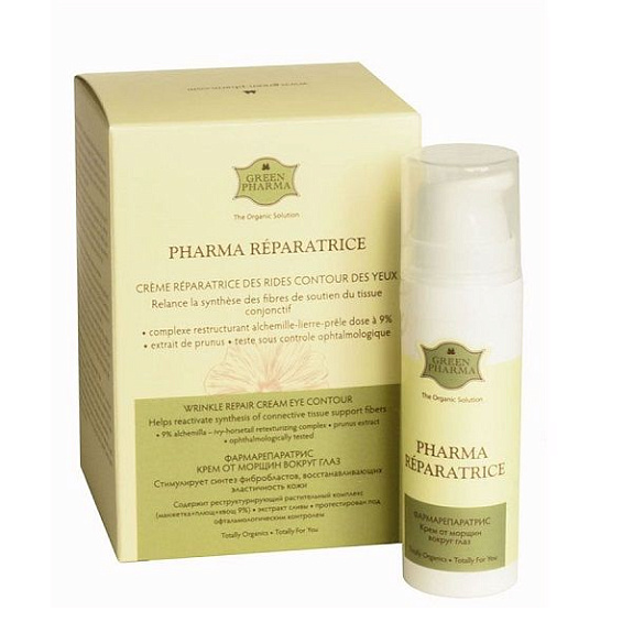 Крем от морщин вокруг глаз "Pharma Reparatrice" Green Pharma, 15 мл.