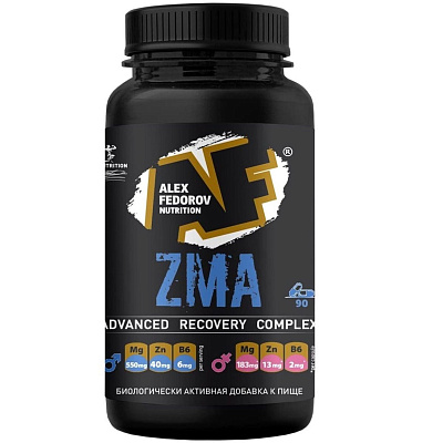 ZMA Тестостероновый бустер Alex Fedorov Nutrition 400 мг, 90 капсул
