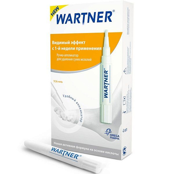 Ручка-аппликатор для удаления сухих мозолей Wartner, 4 мл