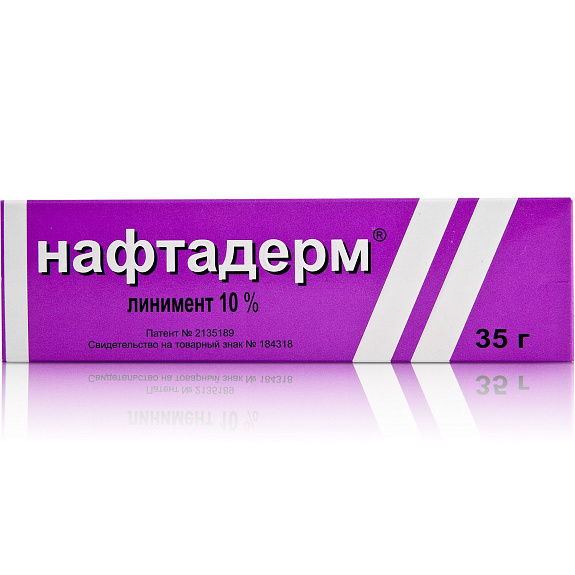 Нафтадерм линимент противозудное, противовоспалительное средство 10%, 35 г