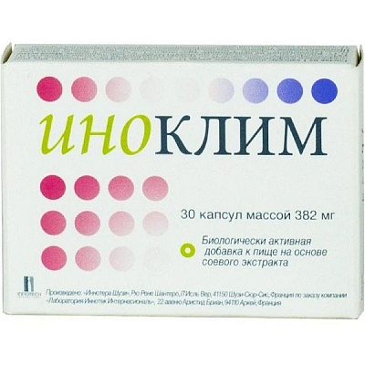 Препарат против климактерических симптомов у женщин в период менопаузы 382 мг, 30 шт