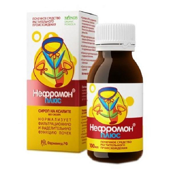 Сироп Нефромон плюс для нормализации фильтрационной и выделительной функций почек, 100 мл