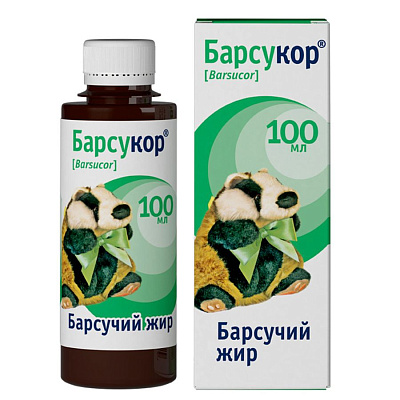 Барсукор барсучий жир жидкий топленый Багира, 100 мл