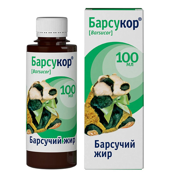 Барсукор барсучий жир жидкий топленый Багира, 100 мл
