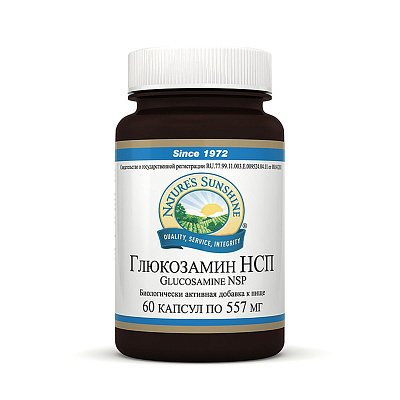 Глюкозамин, Здоровье суставов, NSP, 557 мг, 60 капсул