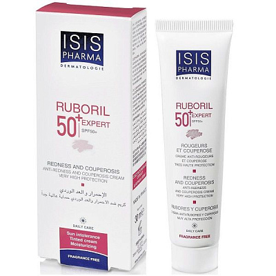 Крем для чувствительной и сухой кожи Isispharma Ruboril Expert SPF50+, 30 мл