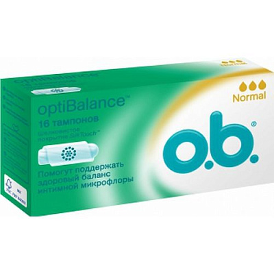 Тампоны OptiBalance Normal O.B., 16 шт