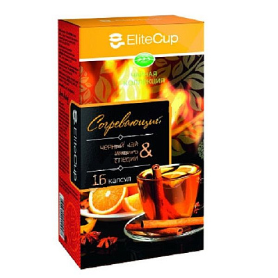 Согревающий черный чай с имбирем и специями EliteCup Арт Лайф, 16 шт