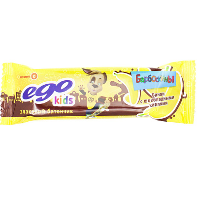 Батончик-мюсли Ego Kids банан с шоколадными каплями с витамином С, 25 г