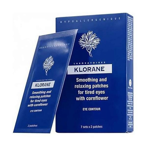 Маска-компресс для контура глаз успокаивающая Klorane, 7 саше
