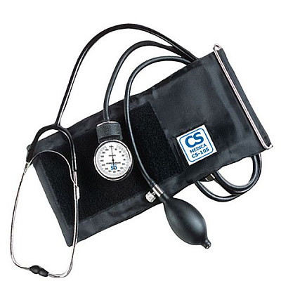 Тонометр CS-105 механический со встроенным фонендоскопом CS Medica, 1 шт