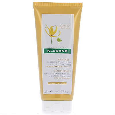 Восстанавливающий бальзам-ополаскиватель с воском Иланг-иланг Klorane, 200 мл