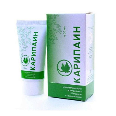Крем для тела оздоравливающий Карипаин, 50 мл