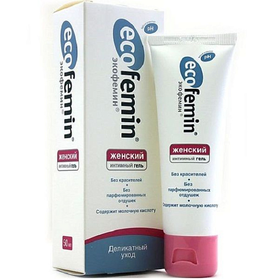 Гель для интимной гигиены Экофемин для устранения сухости, 50 мл