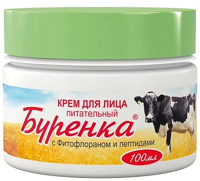 Буренка крем для лица питательный с фитофлораном и пептидами Лошадиная сила (Хорс Форс), 100 мл