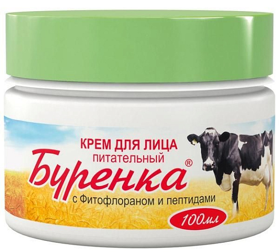 Буренка крем для лица питательный с фитофлораном и пептидами Лошадиная сила (Хорс Форс), 100 мл