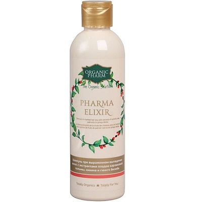 Шампунь Organic Pharm PharmaElixir при выраженном выпадении волос для всех типов, 250 мл