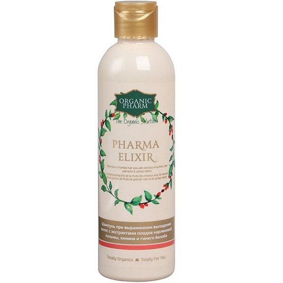 Шампунь Organic Pharm PharmaElixir при выраженном выпадении волос для всех типов, 250 мл
