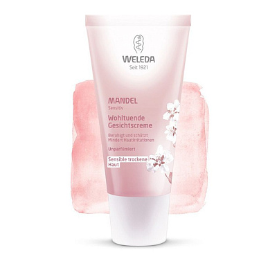 Крем-уход для лица миндальный деликатный питающий Weleda, 30 мл