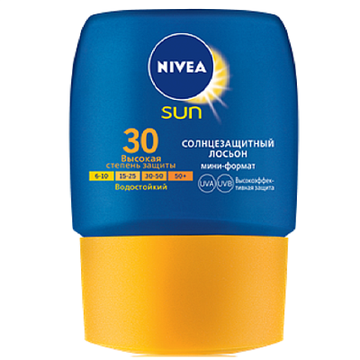 Лосьон солнцезащитный мини-формат SPF 30 Nivea Sun, 50 мл