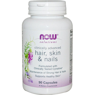 Дерма Клиникал Комплекс Hair, Skin & Nails Now Foods, 90 шт