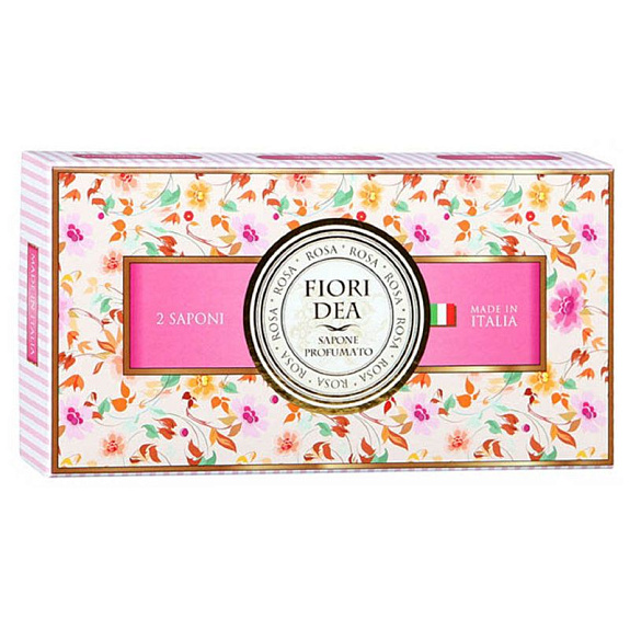 Мыло парфюмированное роза Fiori dea, 2 шт по 100 г