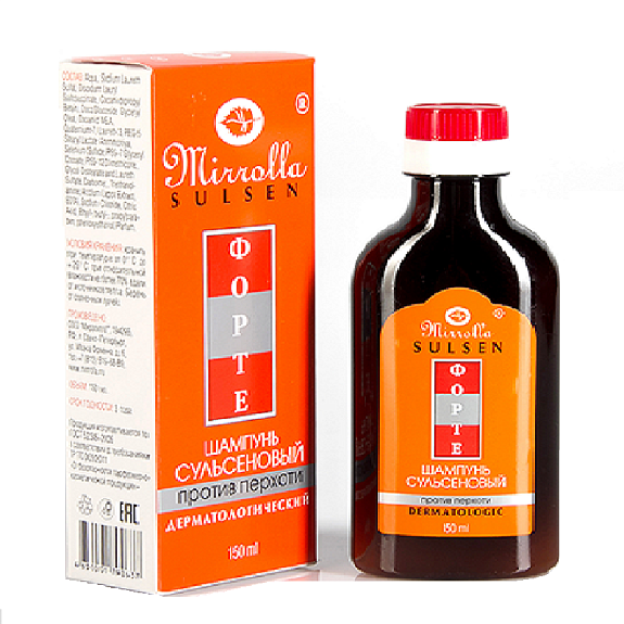 Шампунь сульсеновый против перхоти Миролла сульсен форте, 150 мл