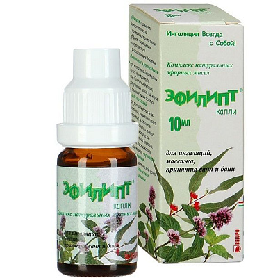 Капли для ингаляций и наружного применения Эфилипт, 10 мл