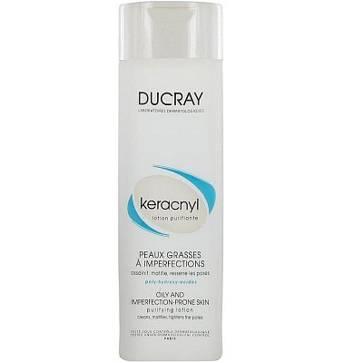 Очищающий лосьон для лица Keracnyl Ducray, 200 мл